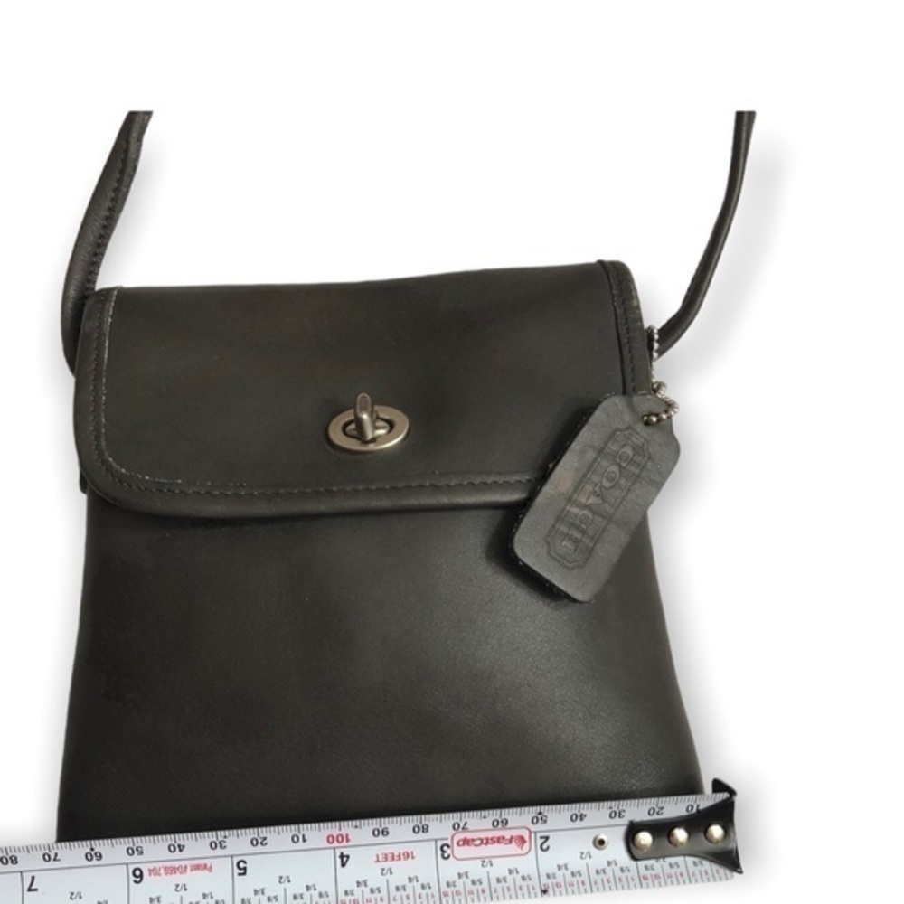 Coach vintage gray leather tango crossbody bag 9049 Costa Rica - Picture 7 of 16